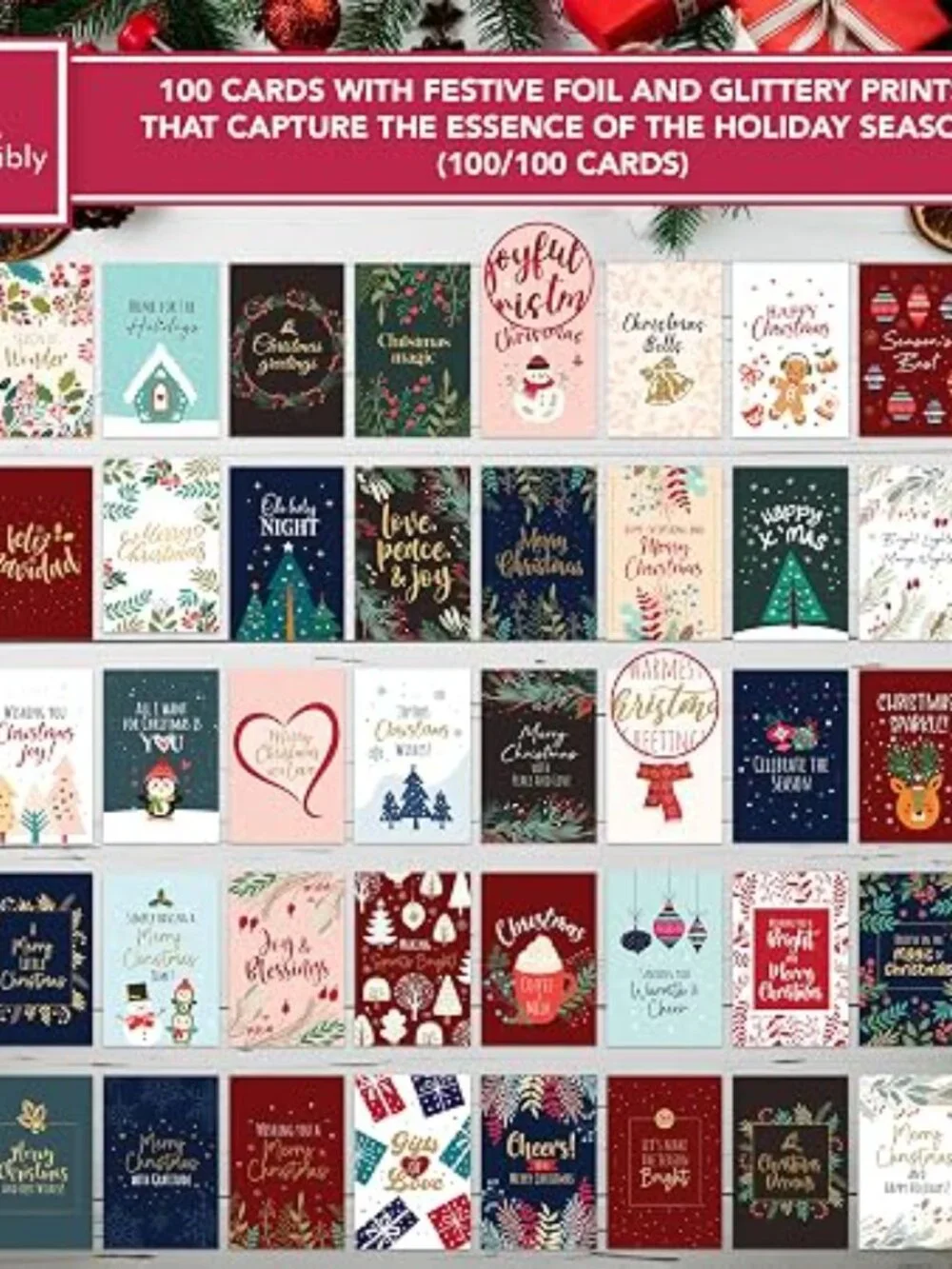 100 UNIQUELY DESIGNED CARDS